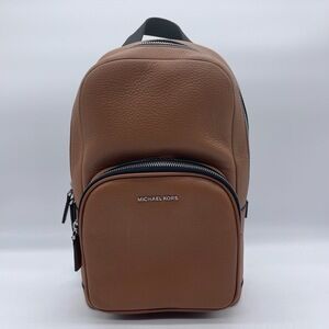 Michael Kors Brown Leather Backpack